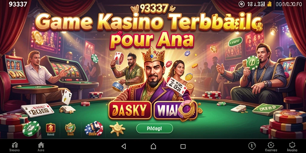 Tampilan menarik gameplay kasino di aplikasi 93337.