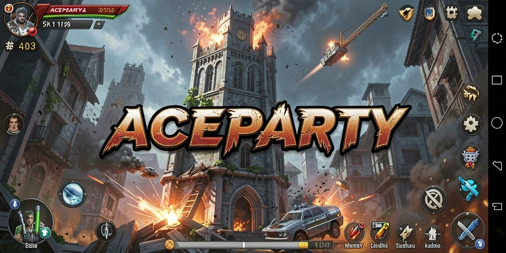 Tangkapan layar dari gameplay seru di ACEPARTY Tower Defense.