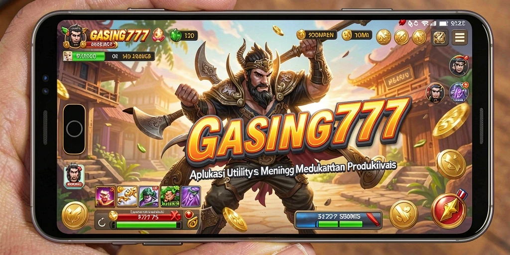 Tampilan antarmuka pengguna GASING777 yang intuitif untuk aplikasi Utility.
