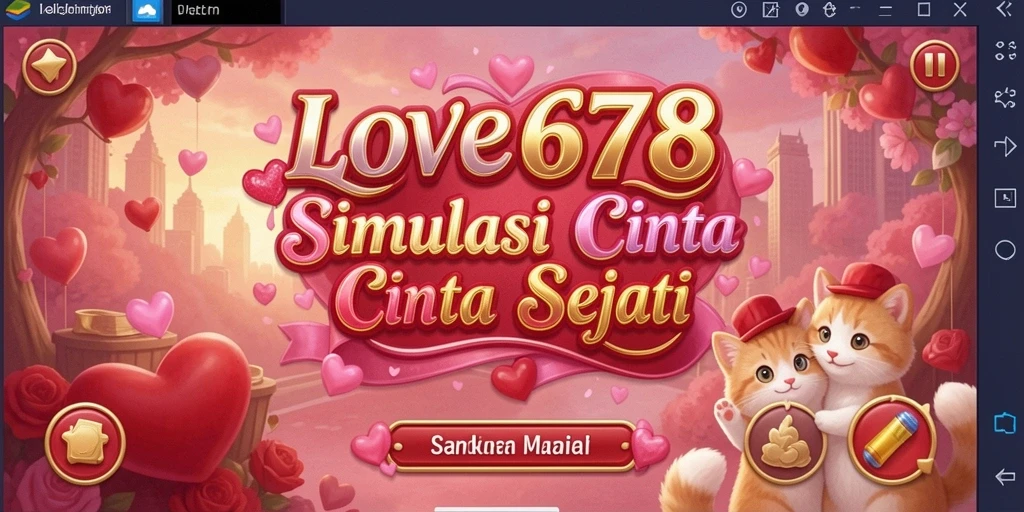 Tampilan gameplay LOVE678 yang menawan dengan interaksi karakter.
