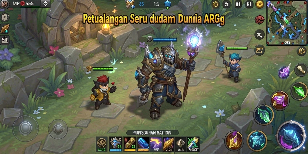 Gameplay seru di dunia ARPG MPO555 yang penuh petualangan.