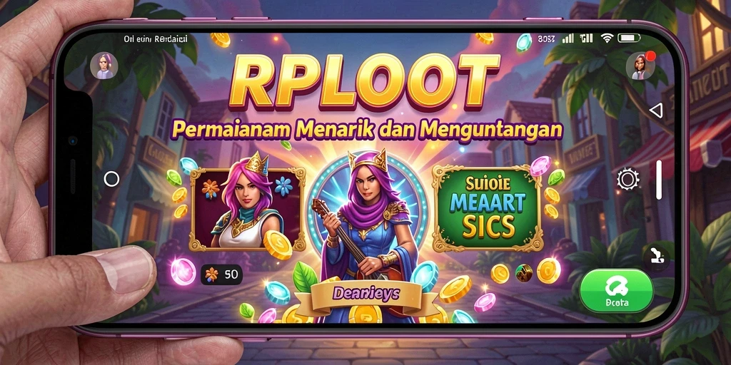 Screenshot gameplay RPLOOT yang menampilkan momen menarik di slot.